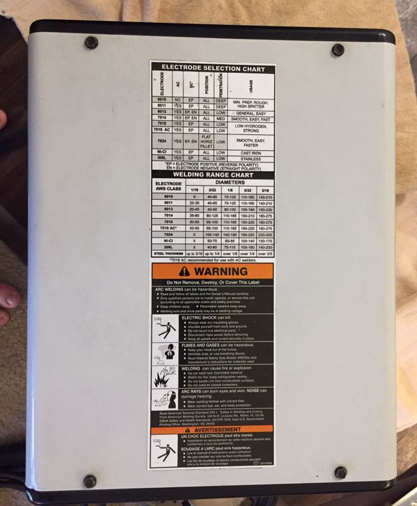 Hobart Stickmate LX AC/DC Arc Stick Welder same as Miller Thunderbolt XL welding machine for