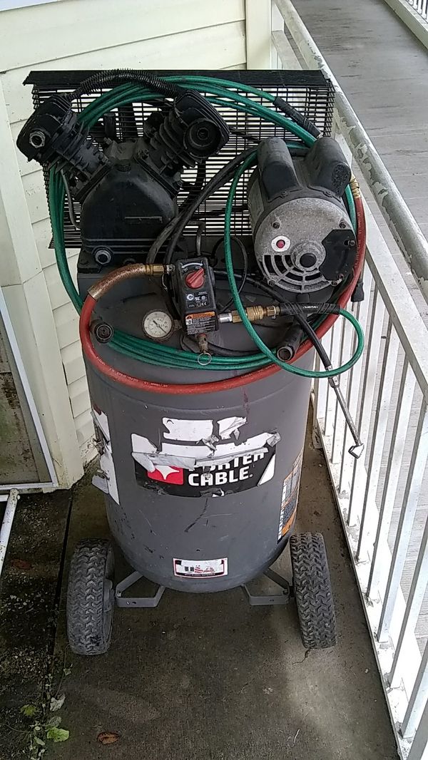 30 gallon Porter cable two stage air compressor for Sale