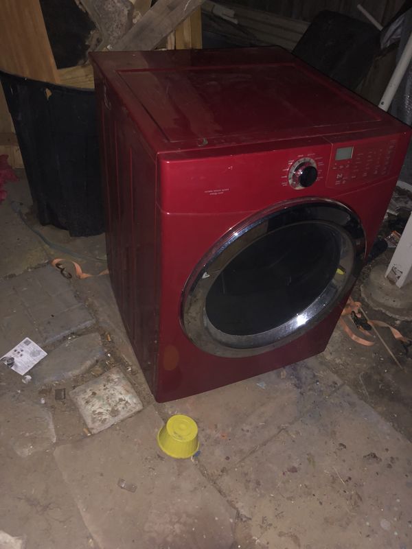 Front load red washing machine and dryer combo for Sale in Lubbock, TX