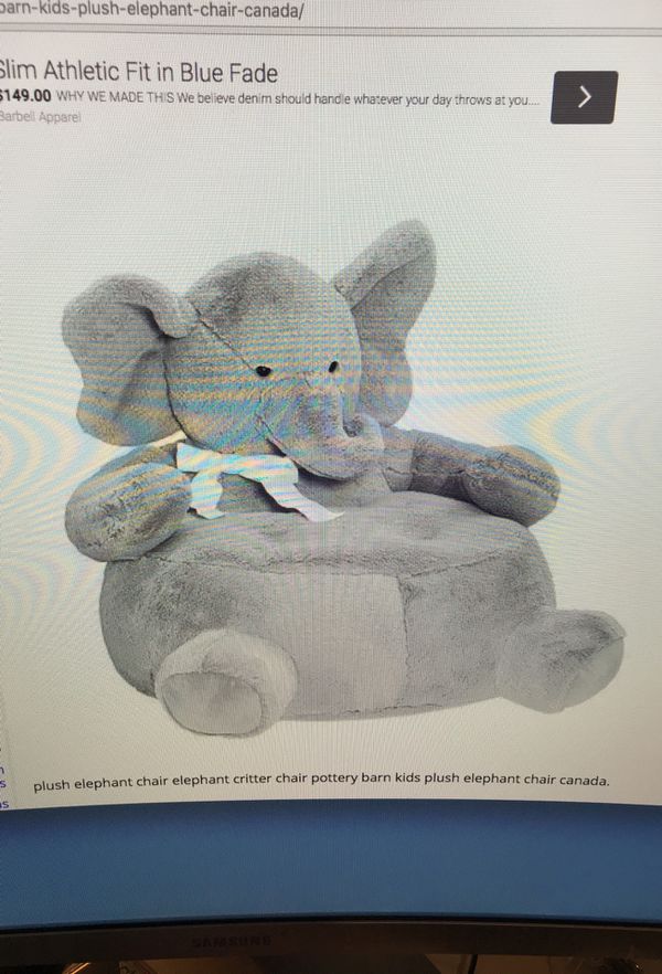 Pottery Barn Plush Elephant Chair For Sale In Austin Tx Offerup