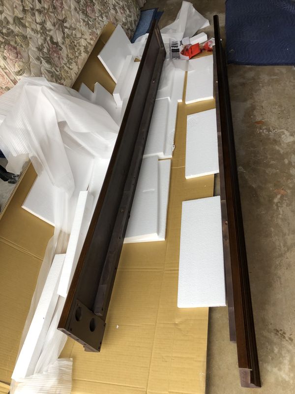 BRAND NEW KING SIZE WOOD SLEIGH BED RAILS for Sale in Houston, TX OfferUp