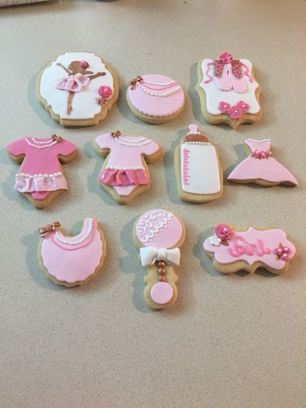 Ballerina Baby Shower Decorated Cookies For Sale In Miami Fl Offerup