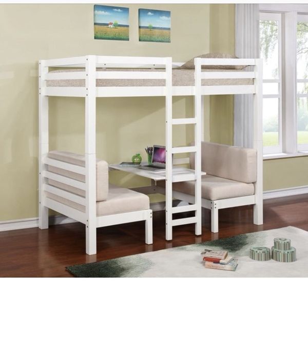 Twin convertible loft bed with futon frame only for Sale ...