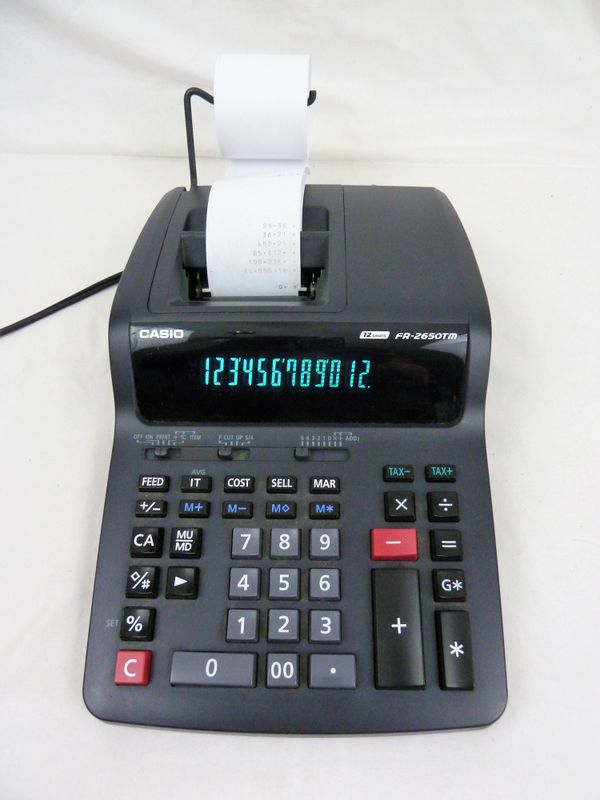 Casio fr 2650tm printing calculator for sale in avon by the sea nj