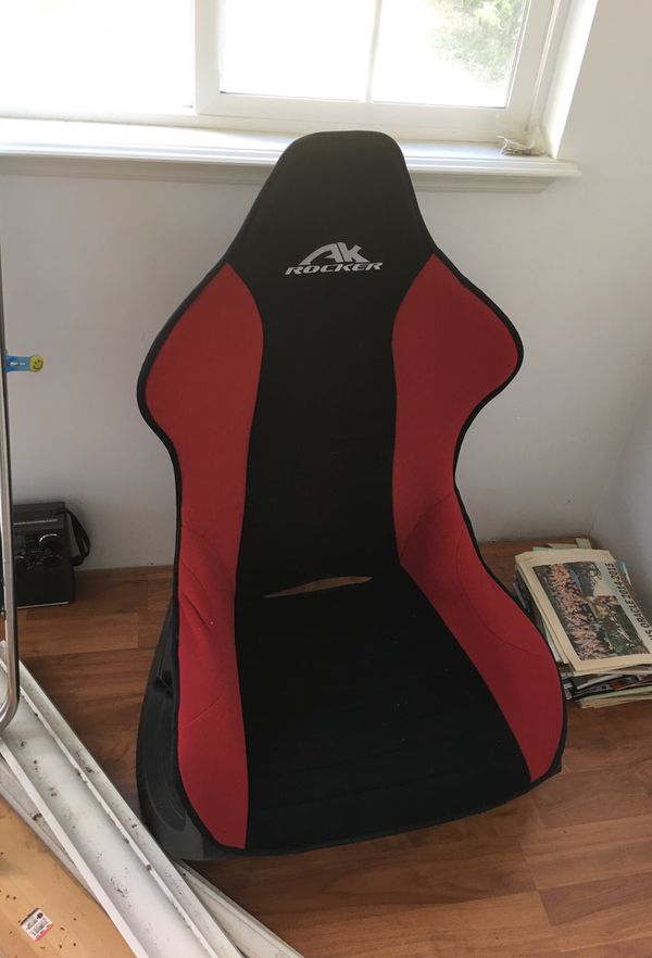 Like new AK Rocker gaming chair with power strap red and