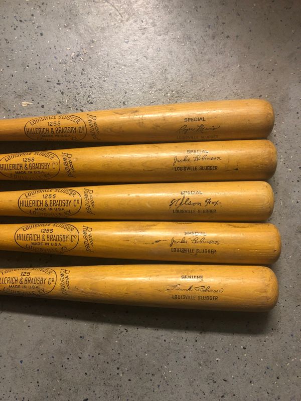 Louisville Slugger vintage wood baseball bats for Sale in Riverside, CA