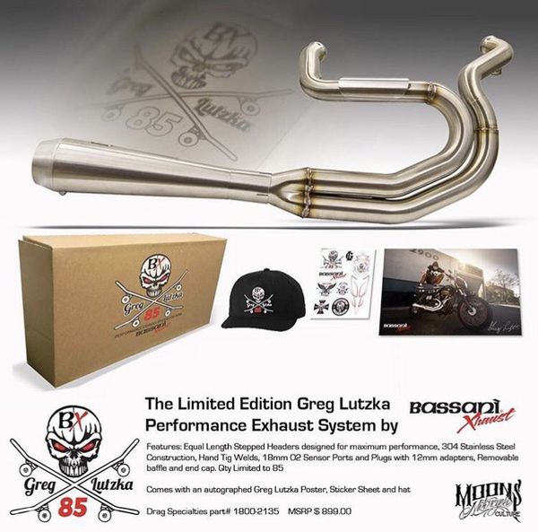 Bassani Road Rage Limited Edition Greg Lutzka 2-Into-1 Exhaust For
