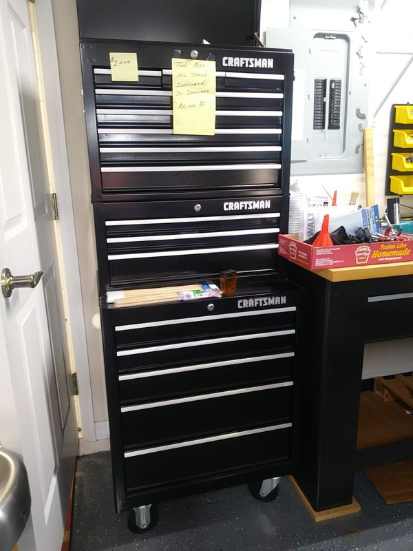 Reduced from 2 000 now 1 000 craftsman 3 piece 16 drawer top tool