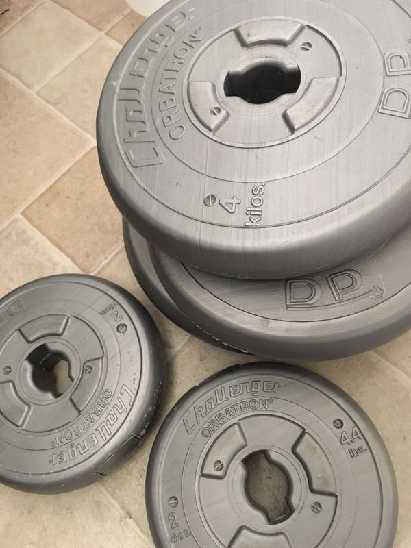 Set of 13 Barbell Weights (No Bar, Discs Only) - Challenger Orbatron DP ...