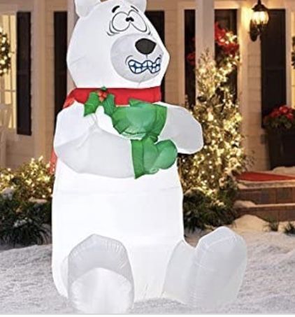 airblown inflatable polar bear