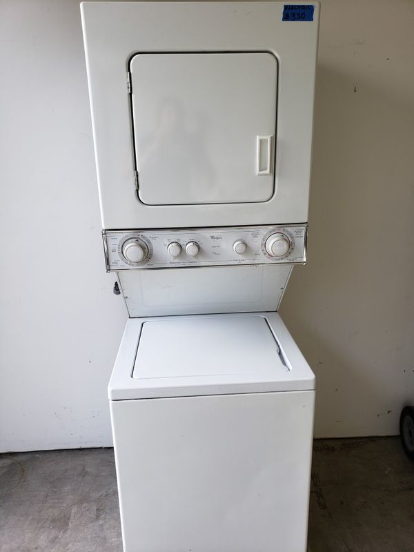 24" WHIRLPOOL THIN TWIN STACKABLE WASHER AND ELECTRIC DRYER for Sale in