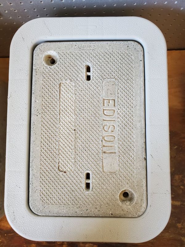 cement electrical splice box