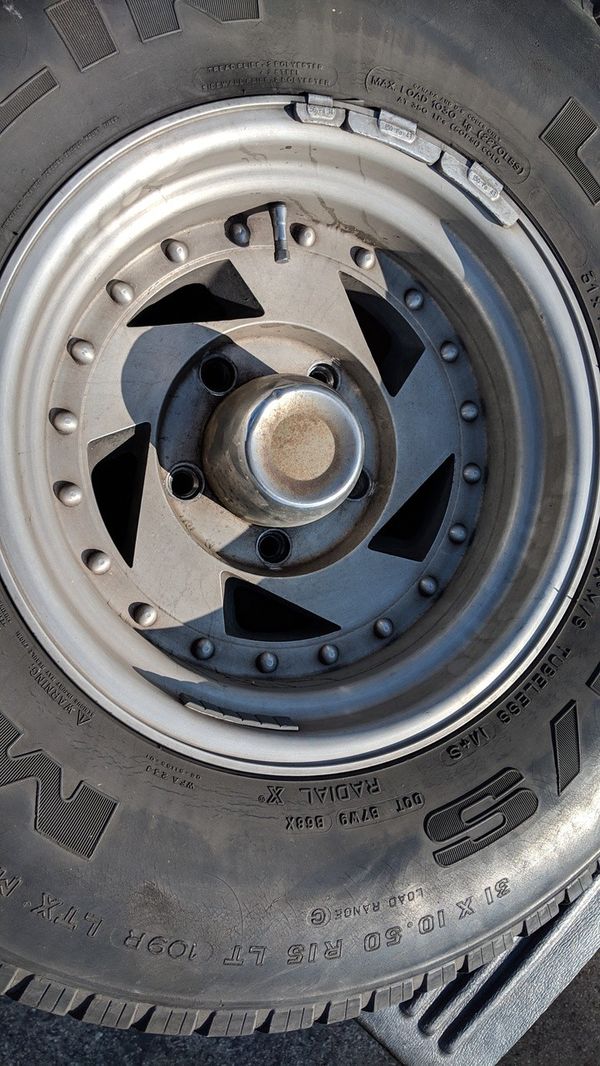 1992 ford bronco rims 15x8.-rim size 5x5.5 - pattern for Sale in Irwindale, CA - OfferUp