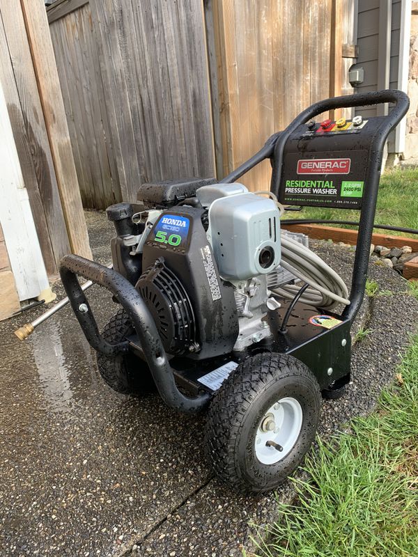 2,400 plus PSI Generac Pressure Washer with Honda GC160 5HP for Sale in ...