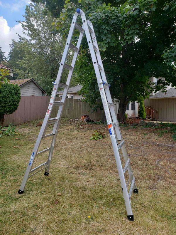 Werner aluminum multi position 26 ft ladder model MT-26 for Sale in ...