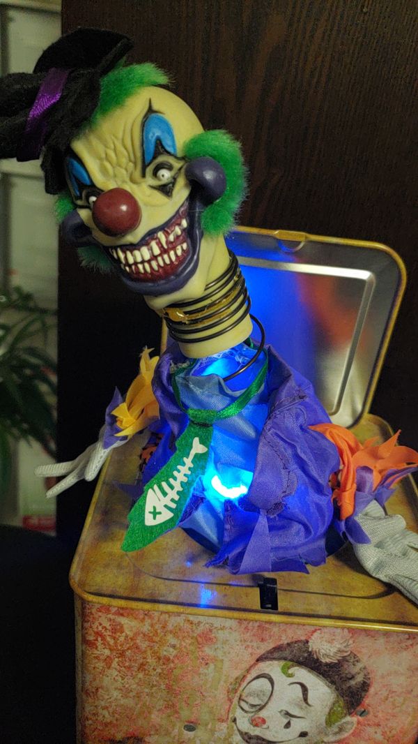 scary clown jack in the box toy