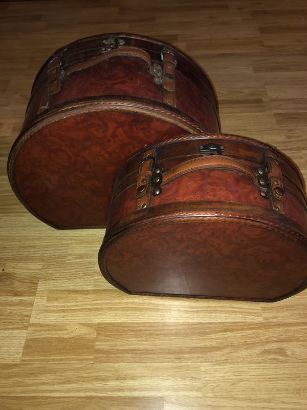 Vintage round suitcase luggage for Sale in Fillmore, CA OfferUp