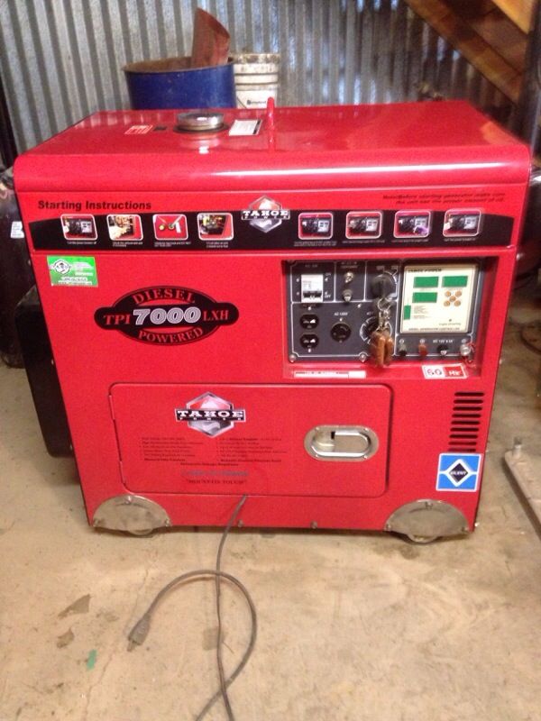 Tahoe diesel TPI 7000 LXH generator for Sale in Gilbert,