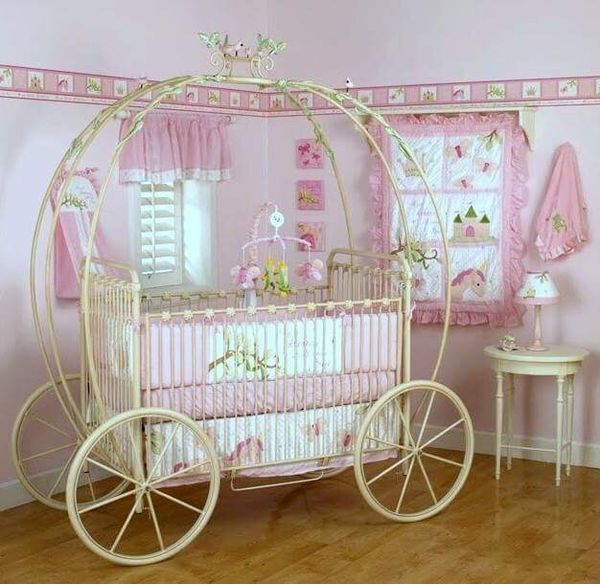 Disney Princess Crib Pumpkin Carriage Bed Canopy For Sale In