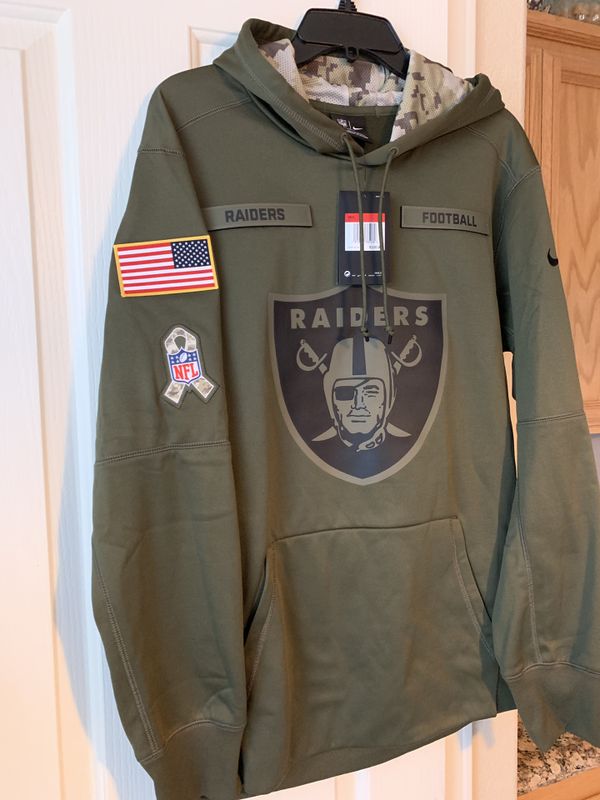 Nike Oakland Raiders Support the Troops Dri Fit Hoodie size Large ...