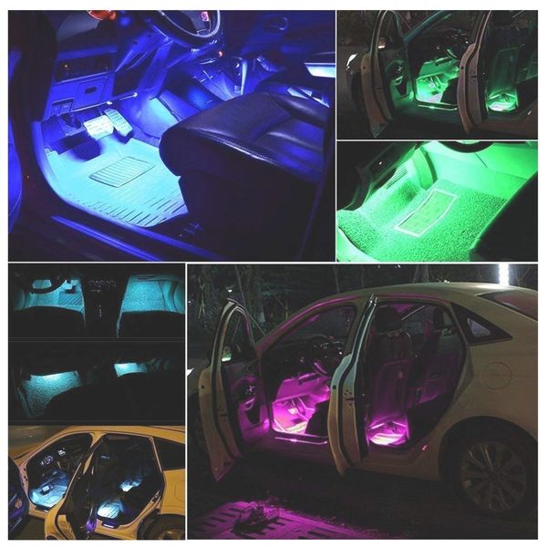 NEW RBG LED CAR INTERIOR LIGHTING KIT W/APP CONTROL! PLUG &PLAY! for