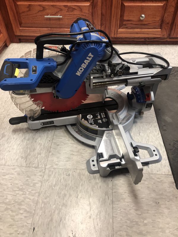 Kobalt 12” Compact Sliding Dual Bevel Miter Saw 0857242 for