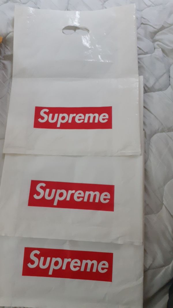 supreme clear plastic bag