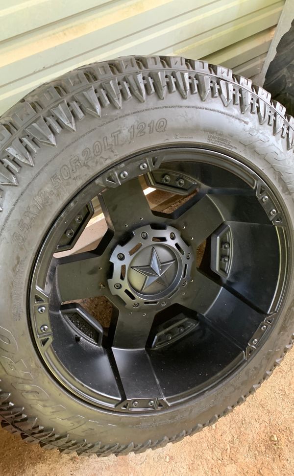 35x12.50x20 XD series tires and wheels 8x6.5 lug pattern, tires will