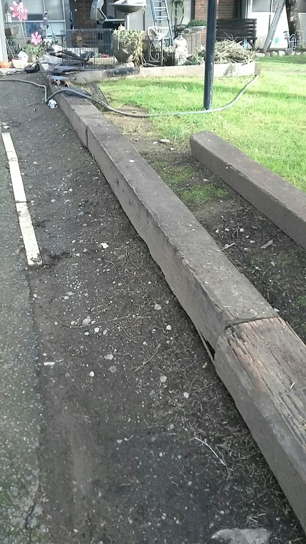 Railroad ties I have close to three hundred of them for