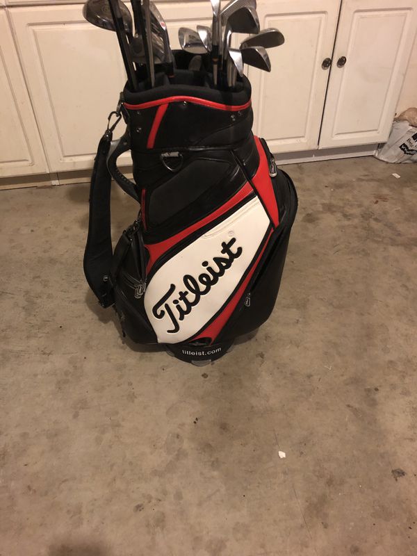 Titleist golf staff bag with iron set and driver for Sale in La Habra ...