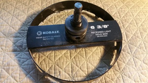 Kobalt 6 3/8 recessed light hole saw bit for Sale in Laurel, MD - OfferUp