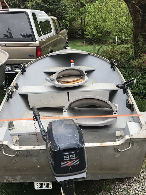 12ft aluminum fishing boat with trailer (motor not ...