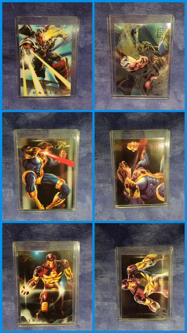 1994 Flair The Marvel Universe Complete 150 Trading Card Set Complete Limited Edition Power 