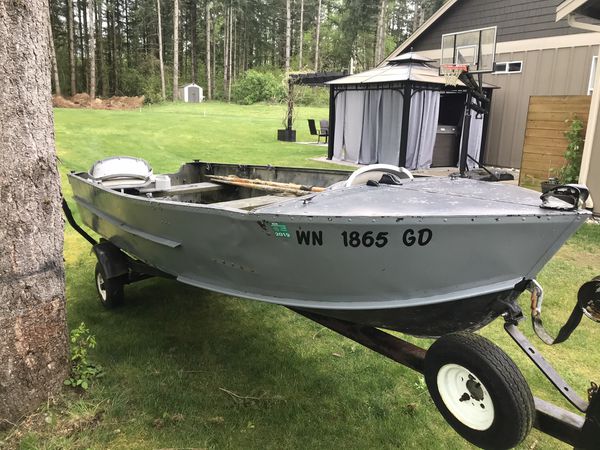 14’ aluminum boat, Hewes for Sale in Stanwood, WA - OfferUp