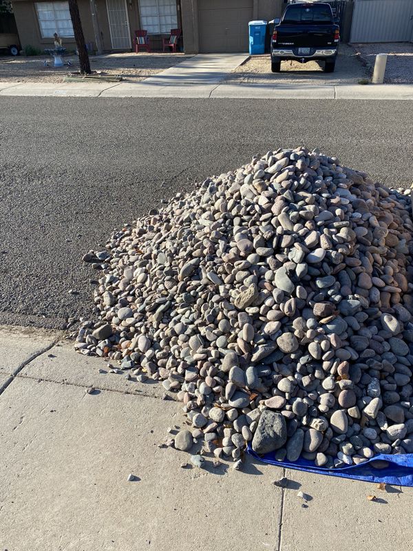 4.5 tons unused river rock. (211 value) for Sale in Phoenix, AZ OfferUp