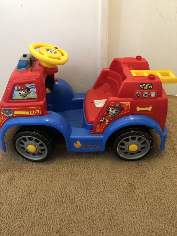 Paw Patrol Fire Truck Power Wheels For Sale In Los Angeles Ca Offerup