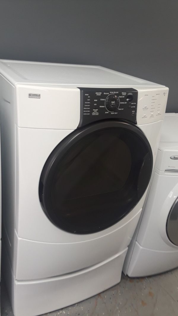 KENMORE ÉLITE WASHER & DRYER SET FRONTLOAD with PEDESTAL for Sale in