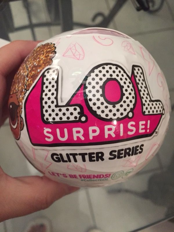 lol gold glitter ball