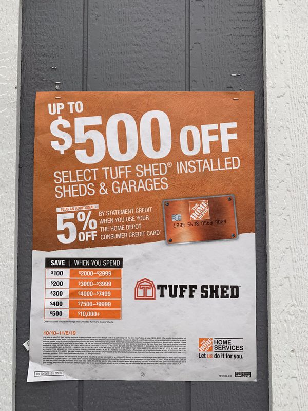 #6530 tuff shed 20x20 garage display for sale in rosenberg