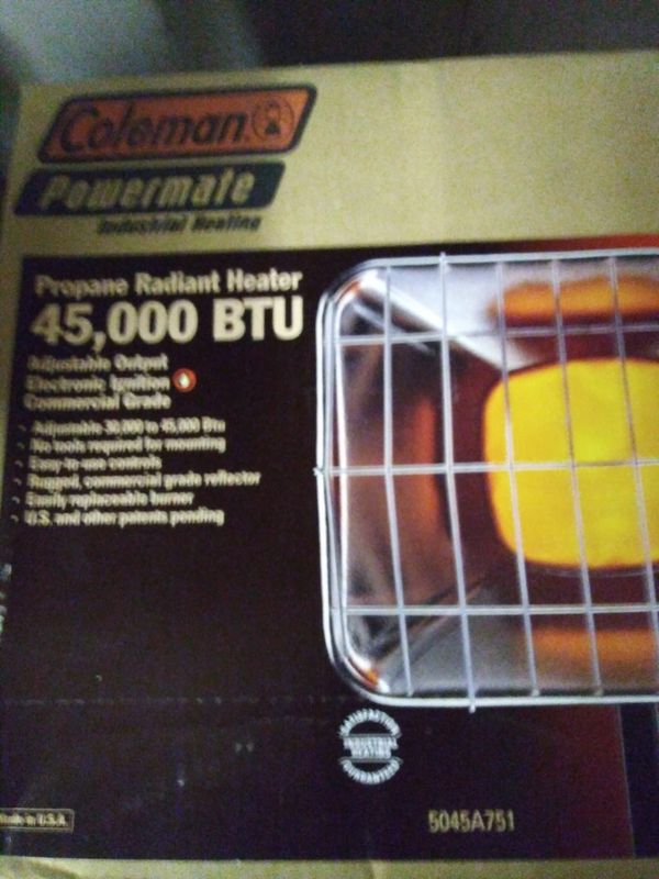 New 45,000 btu propane heater coleman for Sale in Hoquiam, WA OfferUp