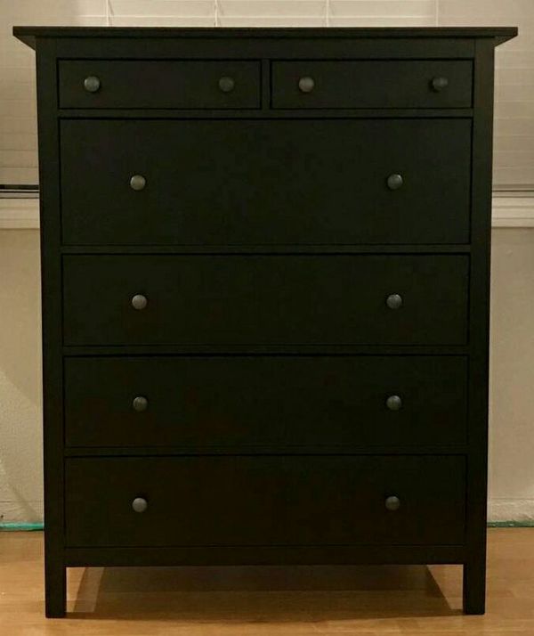 Ikea Hemnes black brown dresser for Sale in Burien, WA ...
