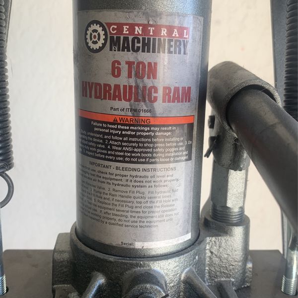 Harbor Freight 6 ton hydraulic press for Sale in Gilbert, AZ OfferUp