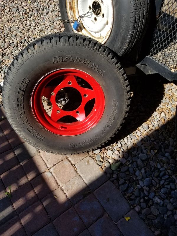 Vw wide 5 wheels and tires 235/75/15 for sandrail or buggy for Sale in