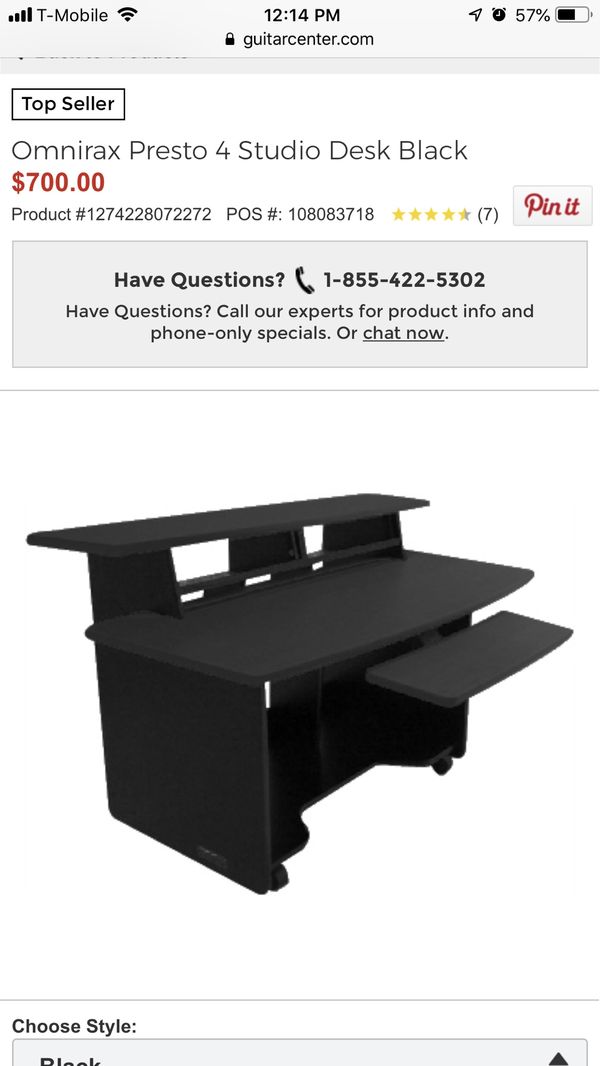 Omnirax Presto 4 Studio Desk Workstation For Sale In Pomona Ca