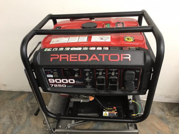 PREDATOR 9000 Watt Max Starting Extra Long Life Gas Powered Generator ...