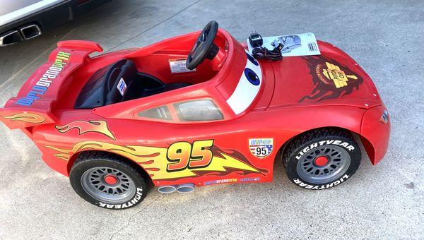 SUPER FAST Lightning McQueen Car 12volt Electric Kid Ride On Car Power ...