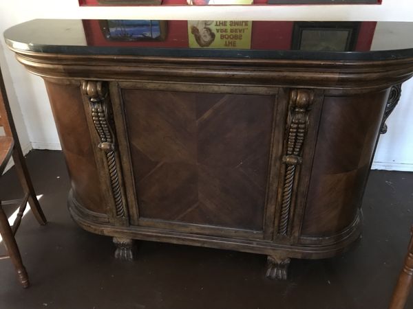 Ashley Furniture Marble Top Wood Bar for Sale in Peoria ...