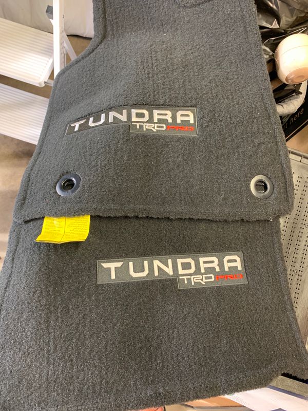 2019- Toyota Tundra TRD Pro crew max floor mats (Brand New Never Used