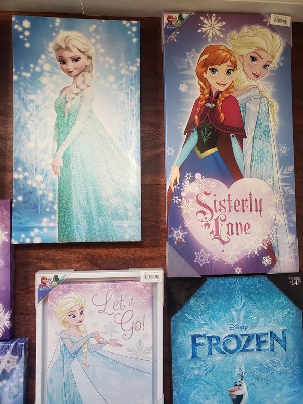 disney frozen led canvas wall art