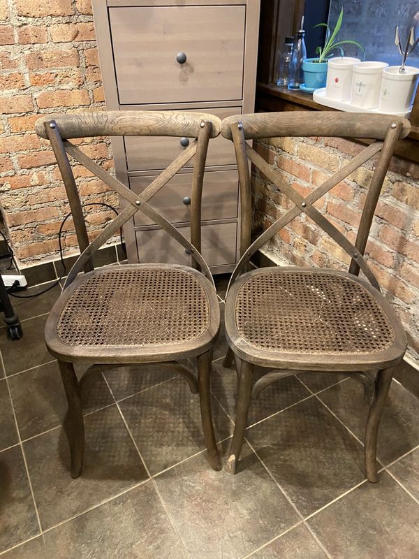 Restoration Hardware Cross back chair for Sale in Chicago, IL OfferUp
